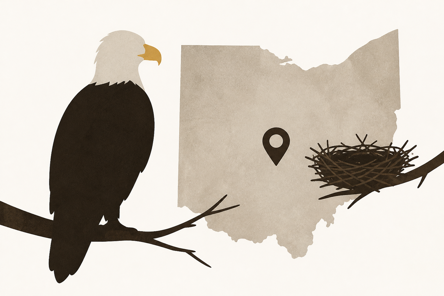 Big Bear bald eagle Jackie cause of death revealed. Find Ohio nests