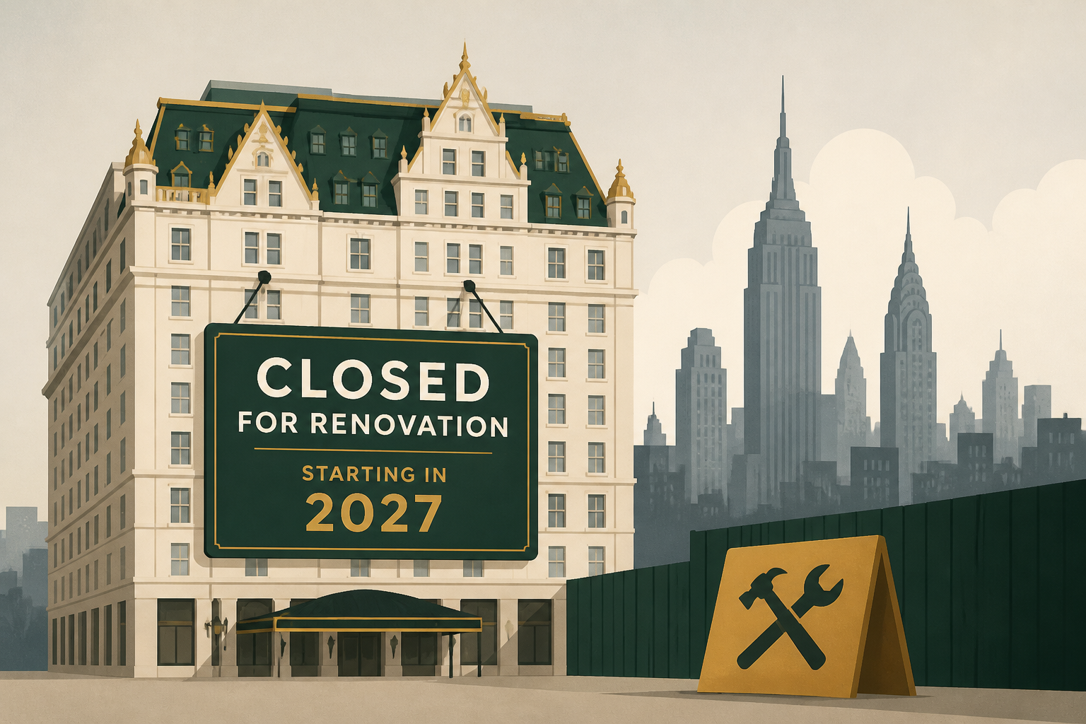 Plaza Hotel in NYC closing for 4-year renovation starting in 2027