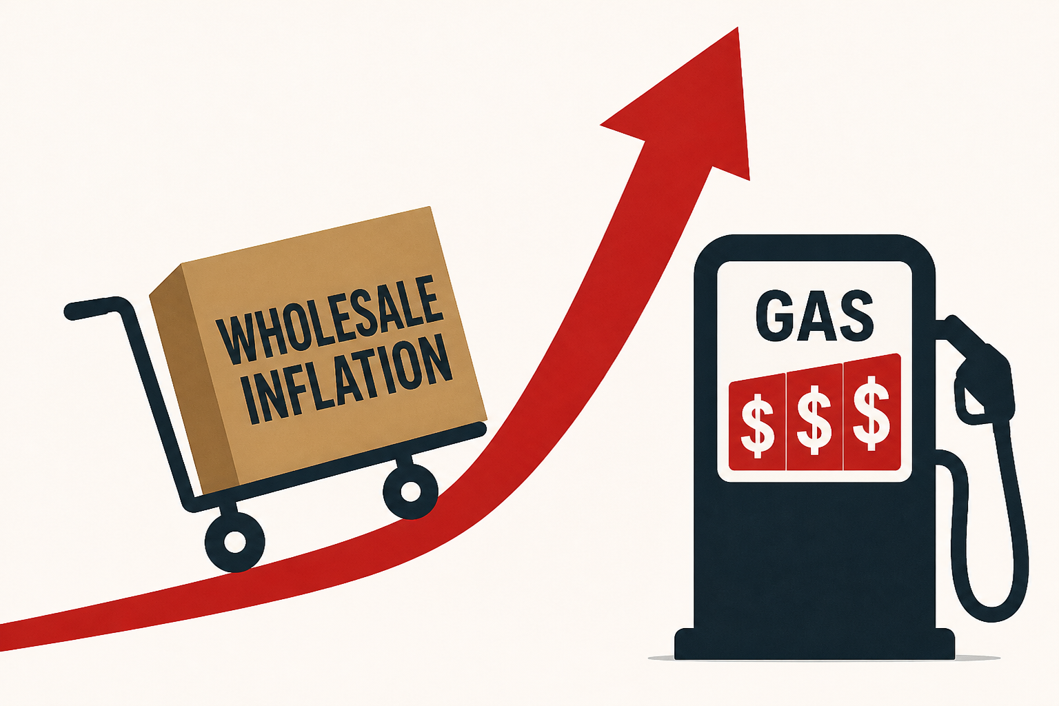 Wholesale inflation jumped last month by most in four years as gas prices soared