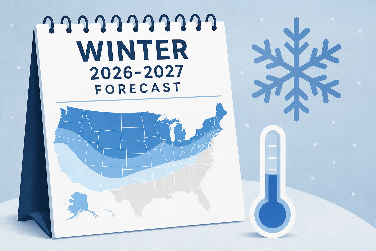 Winter weather forecast released by NOAA for 2026-2027