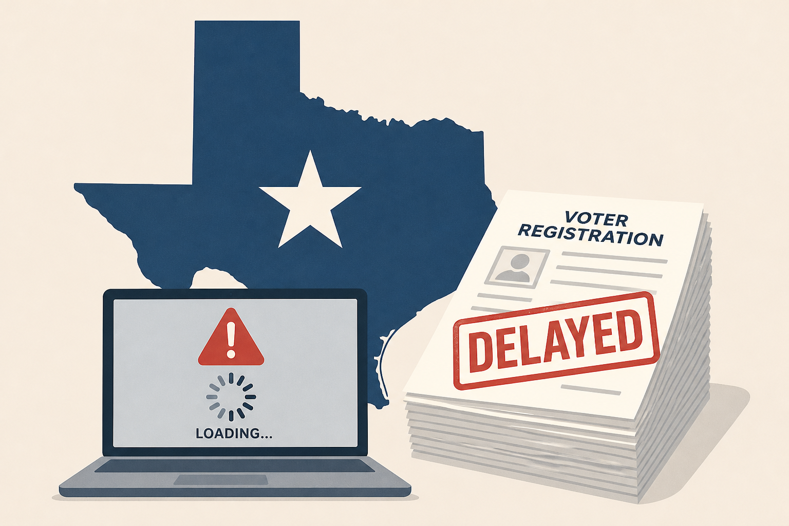 Texas sued after glitch delays almost 600,000 voter registrations
