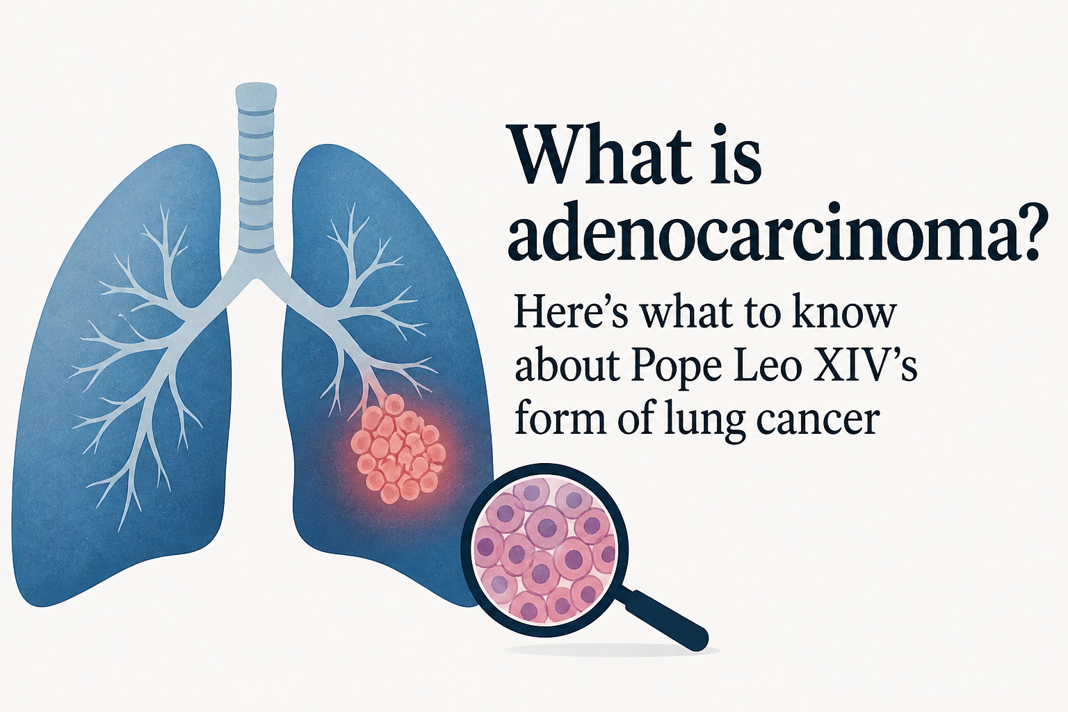 What is adenocarcinoma? Here's what to know about Pope Leo XIV's form of lung cancer