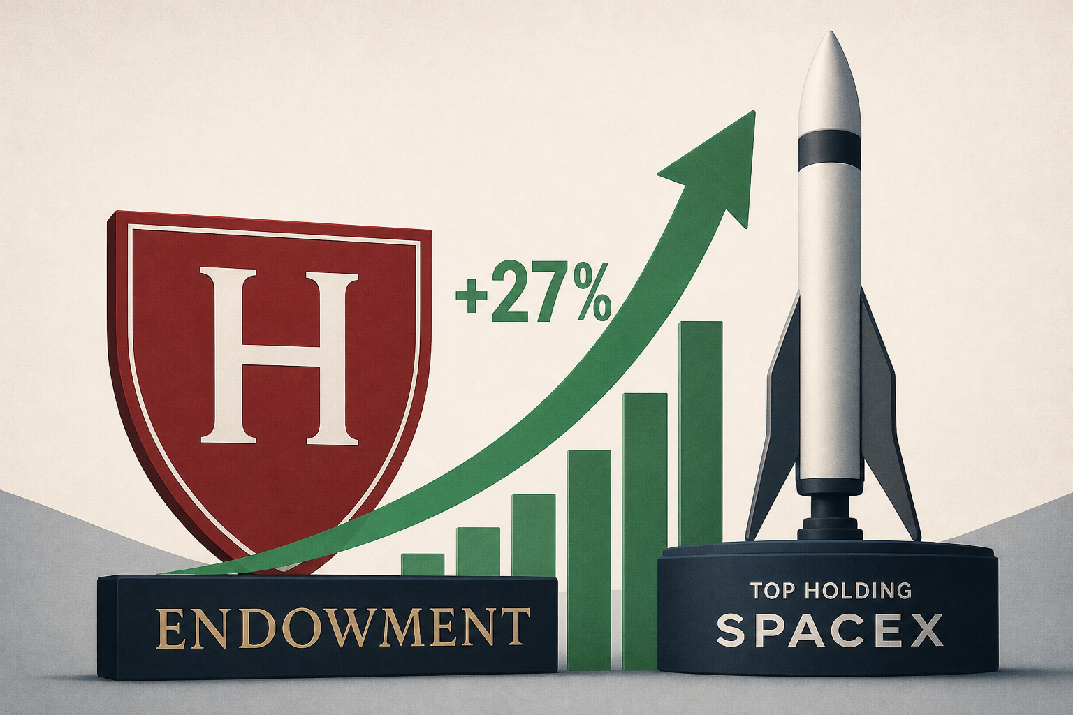 Harvard’s endowment jumps 27% with SpaceX as top holding