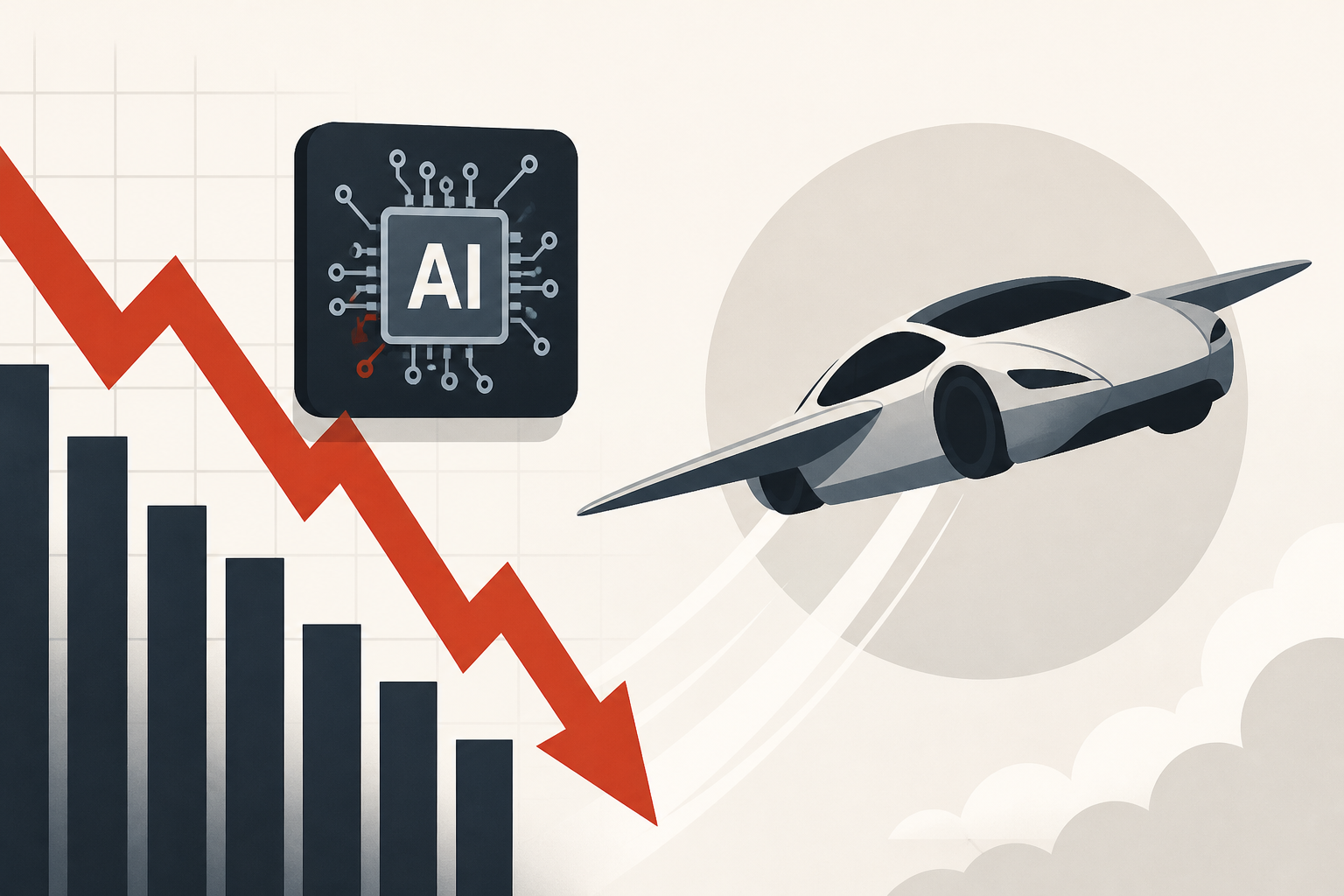 Dow Jones Futures: Techs Slide On Anthropic Valuation Report; Tesla Reveals Flying Roadster