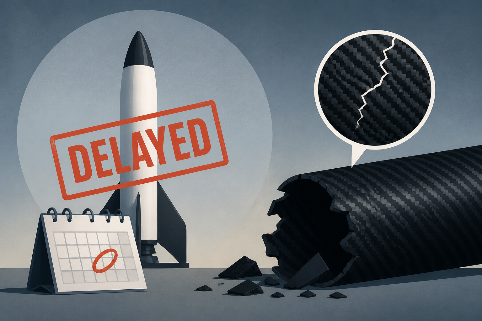 Neutron's first launch slips again amid trouble with carbon composites