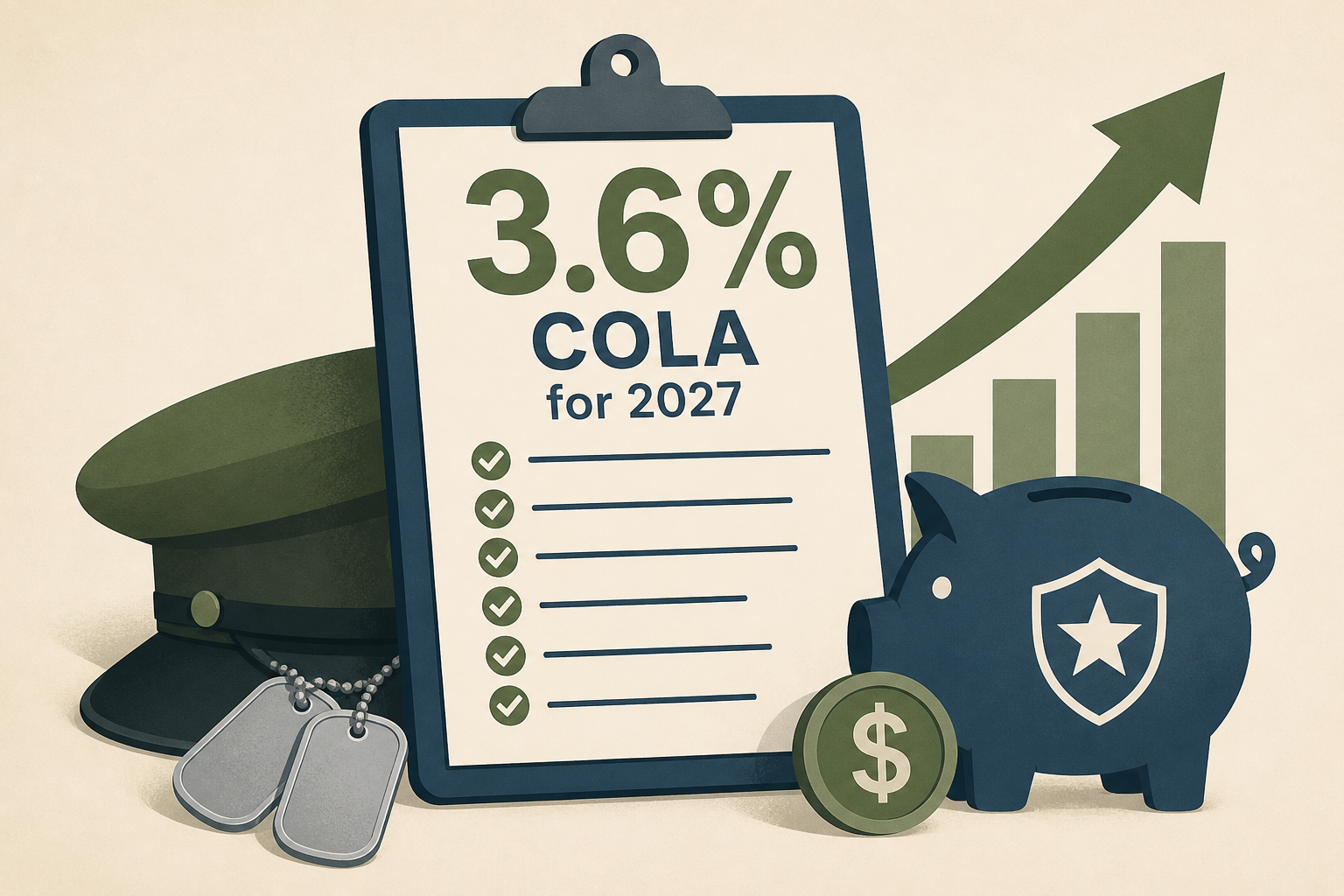 7 Things Veterans and Military Retirees Should Know About 3.6% COLA for 2027
