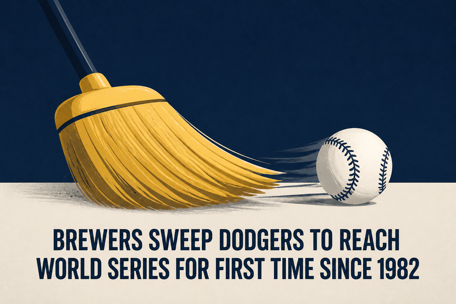 Brewers sweep Dodgers to reach World Series for first time since 1982