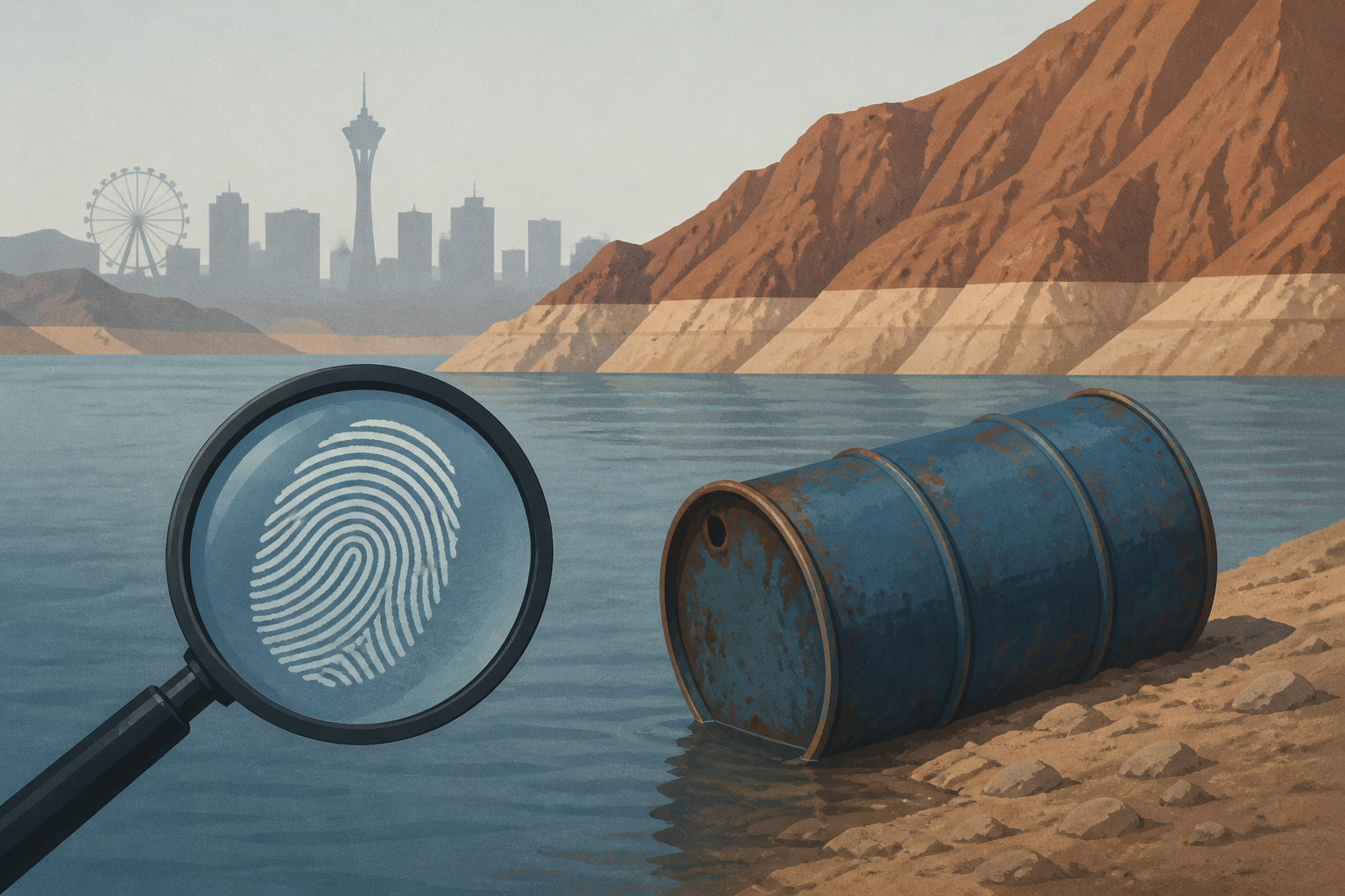 Las Vegas police ID remains of man found in barrel in Lake Mead