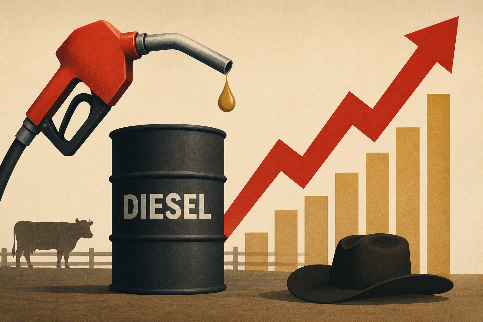 Soaring diesel prices taking a toll on Oklahoma rancher