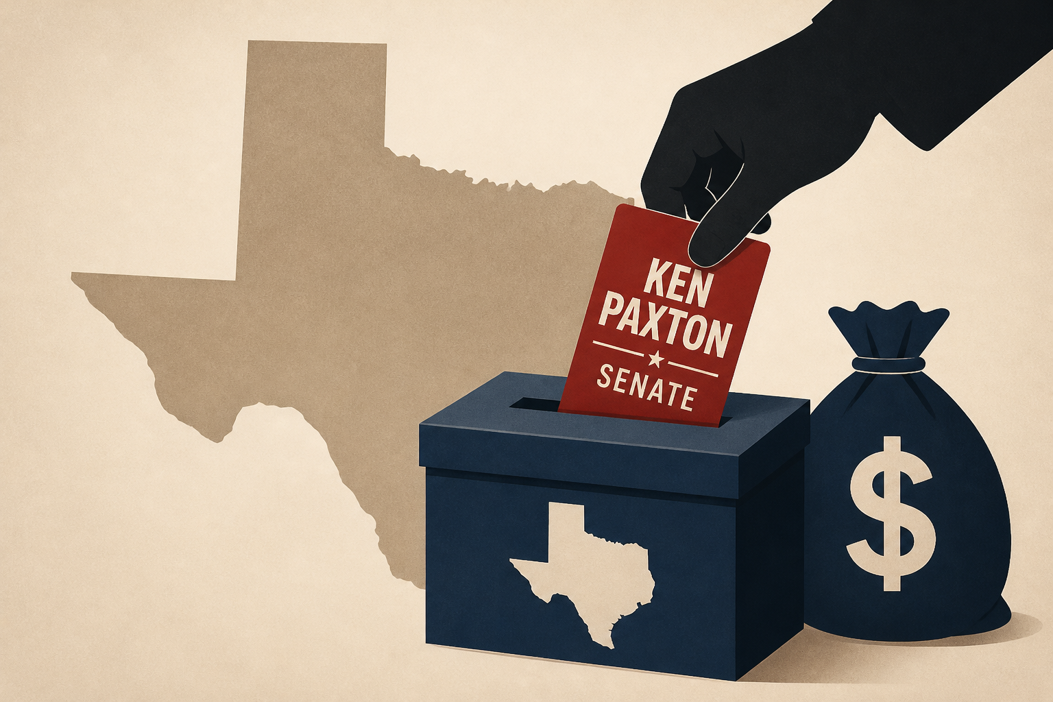 Elon Musk Spends Heavily to Back Ken Paxton’s Senate Bid in Texas