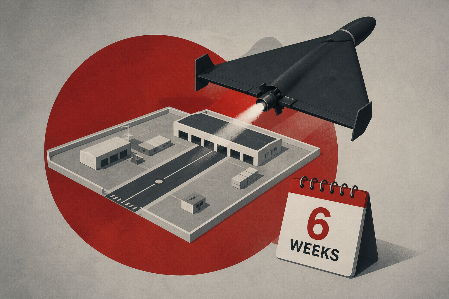 Russia builds massive new launch base for jet-powered attack drones in six weeks, satellite images show
