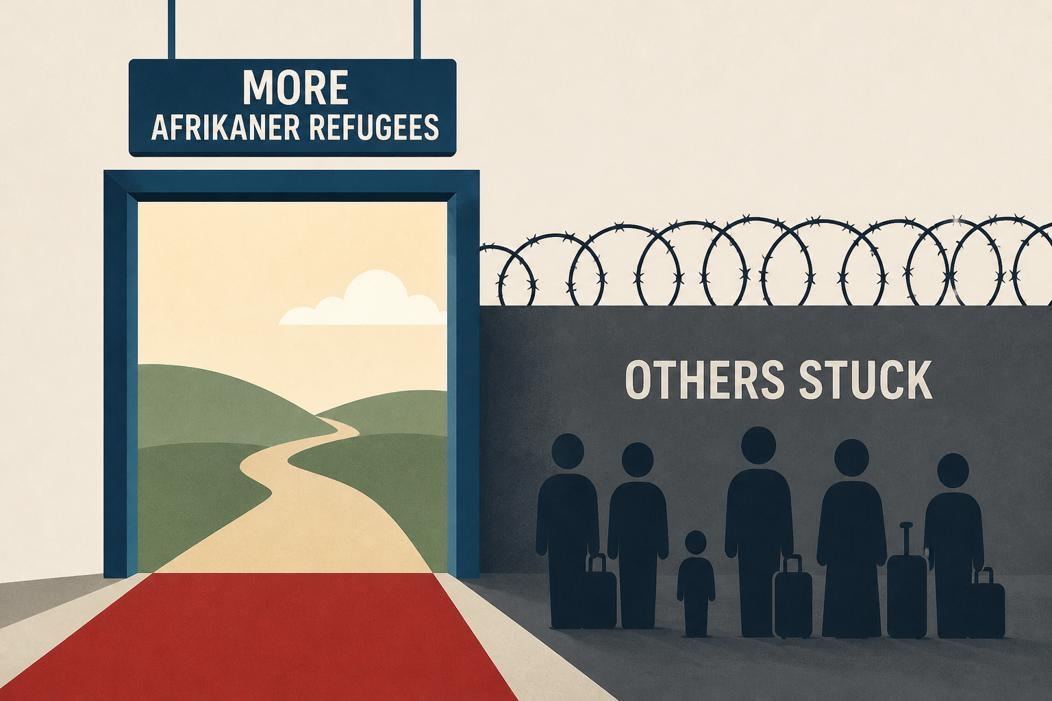 Trump wants more Afrikaner refugees while others are stuck due to his ‘cruel’ policies