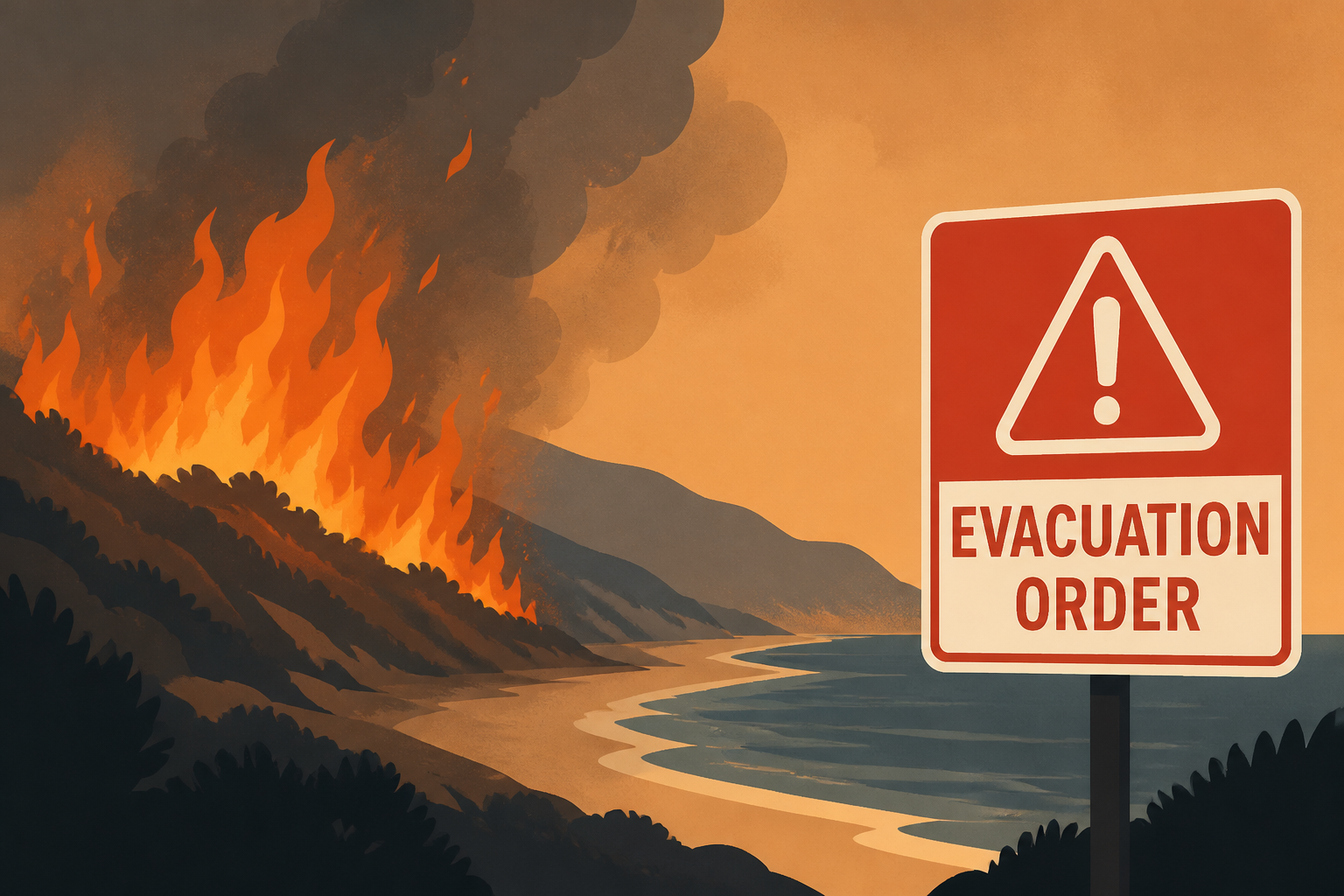 Wildfire in Malibu explodes to 200 acres, evacuations orders issued
