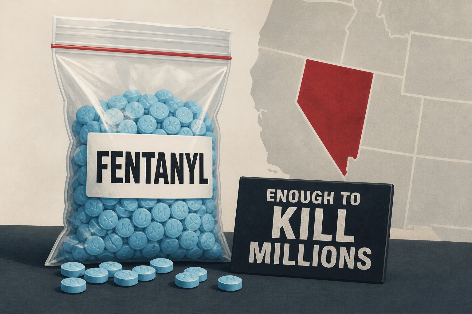 Illegal alien's alleged massive fentanyl haul in Nevada enough to kill millions