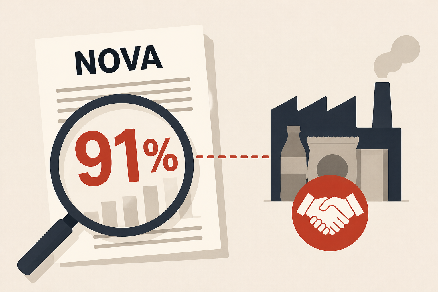 91% of papers criticizing NOVA had an author with food industry ties, study finds
