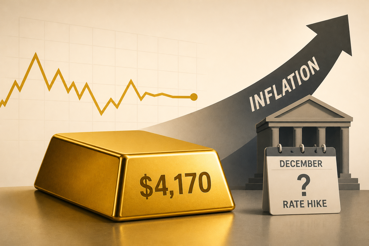 Gold holds near $4,170 as inflation keeps December Fed tightening in play - Kitco AM Report