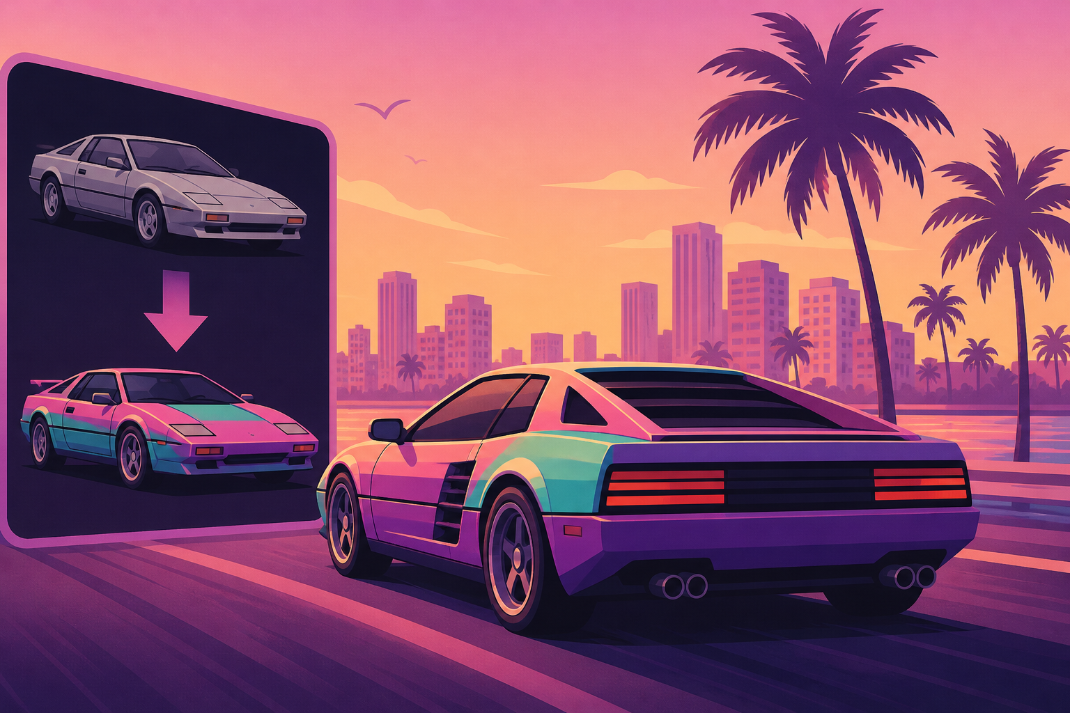 Rockstar Mods Real Life Vehicles to Look Like GTA 6 Cars Before Driving Them Through Miami