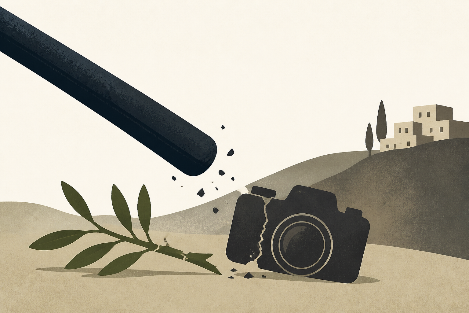 Israeli settlers beat Palestinians, U.S. photojournalist in West Bank : NPR