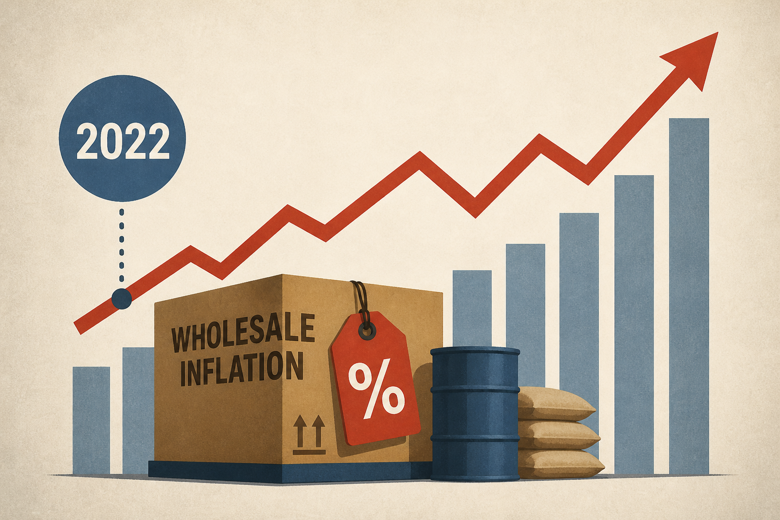 Wholesale Inflation Jumps to Levels Last Seen in 2022