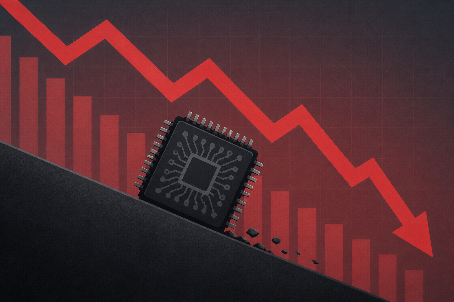 Chip Stocks Continue Downward Streak, 'Pricing In A Crash'
