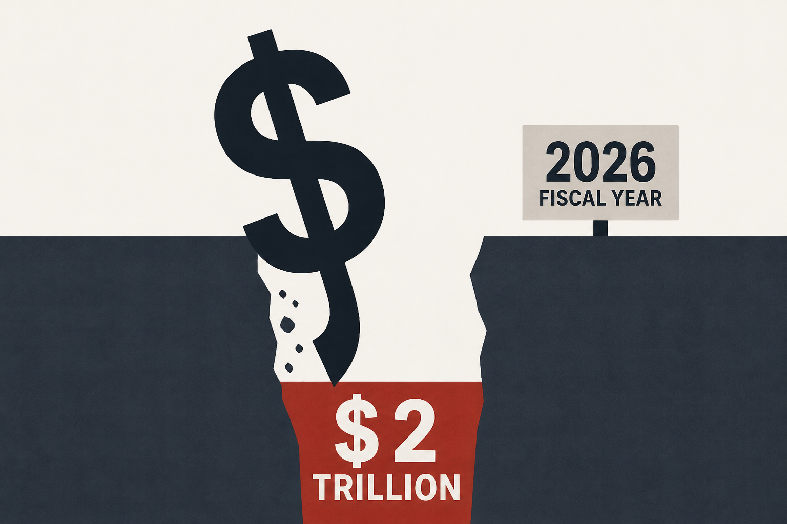 U.S. budget deficit for 2026 fiscal year near $2 trillion