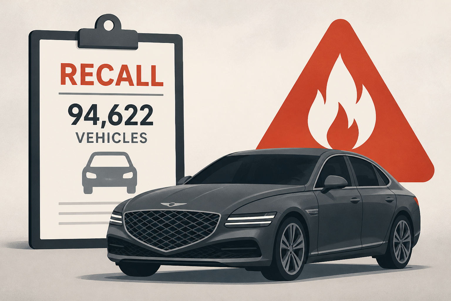 Hyundai recalls 94,622 Genesis vehicles over fire risk