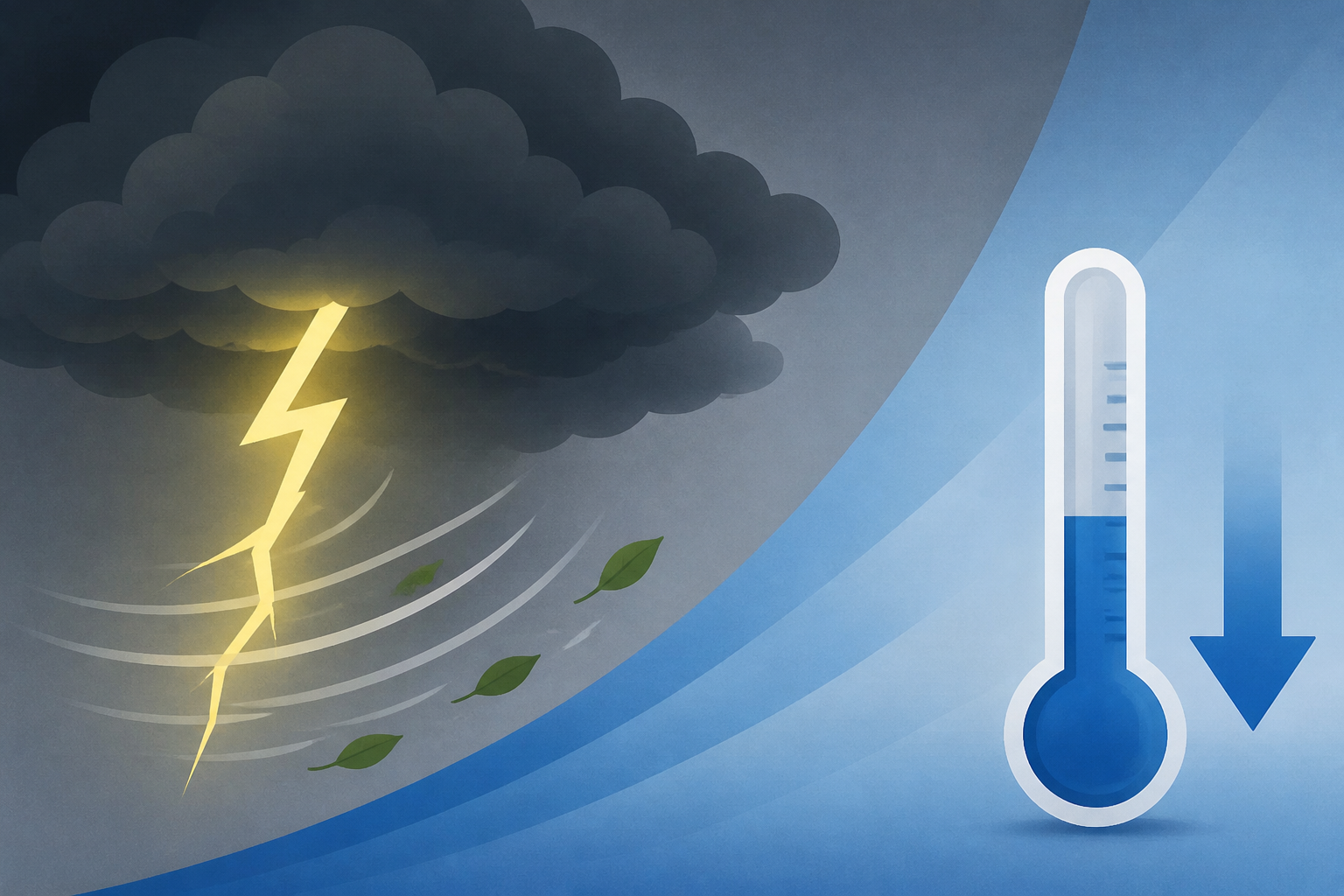 Severe thunderstorm watch: Friday evening storms could spawn strong winds, then temperatures tumble