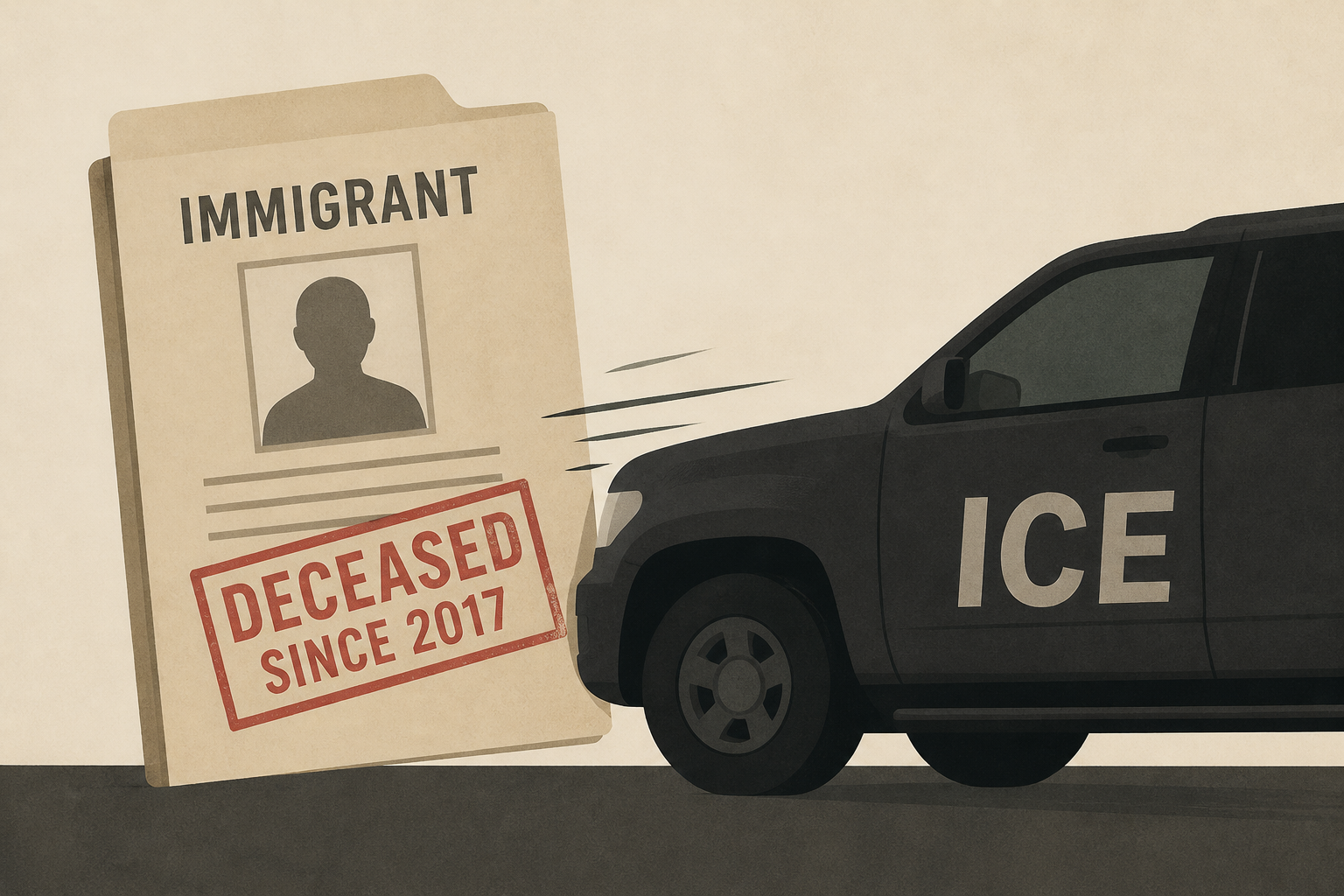 Immigrant ICE was seeking when its agent hit a man with its SUV has been dead since 2017, family says