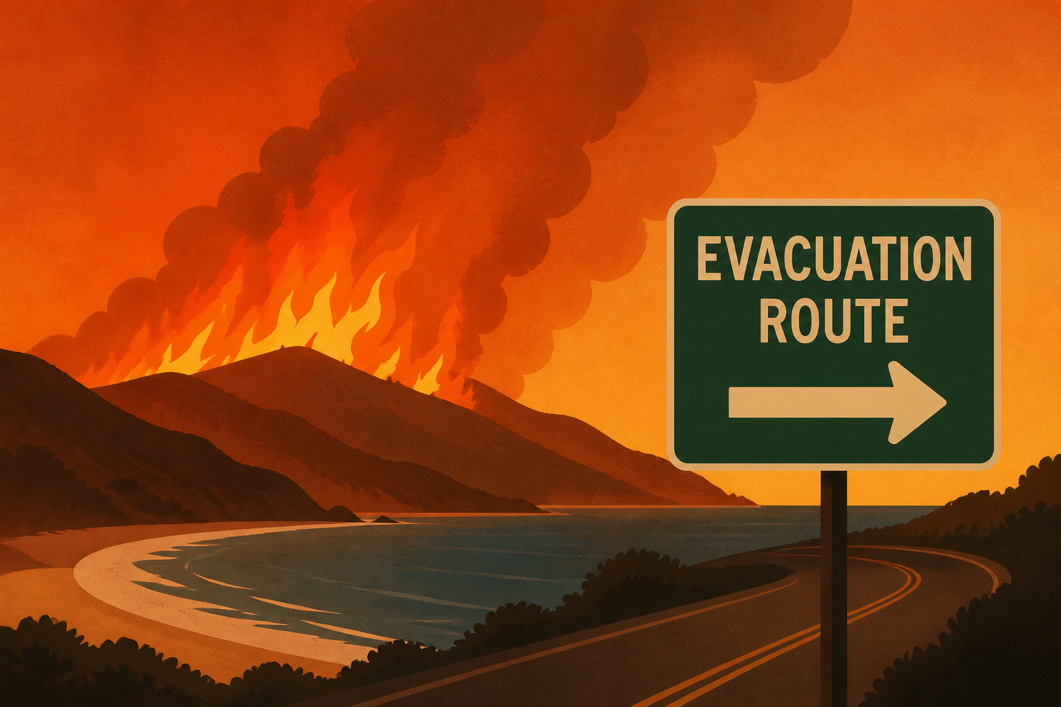 Malibu wildfire rages, triggering evacuations in Southern California
