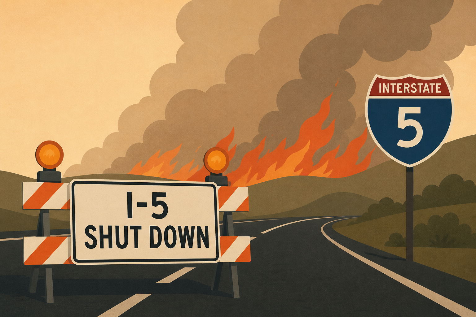 Camp Pendleton fires shut down I-5 for second day