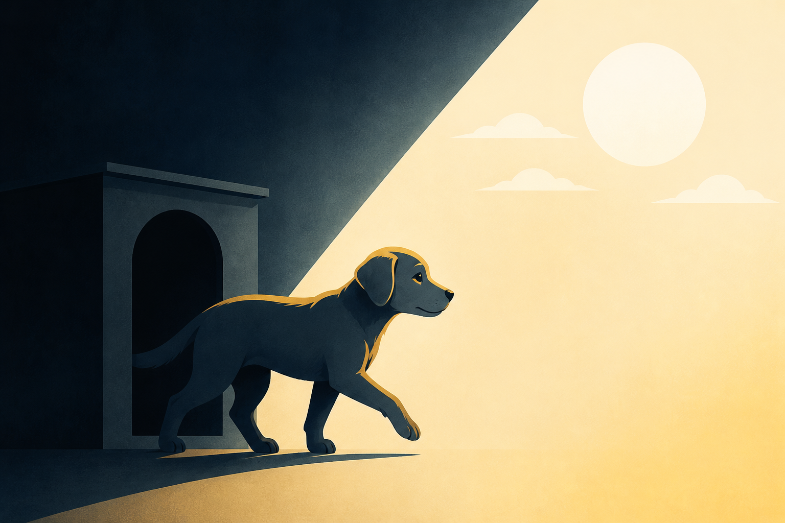Dog Forced To Live In Total Darkness Is Finally Learning How To Exist In The Light