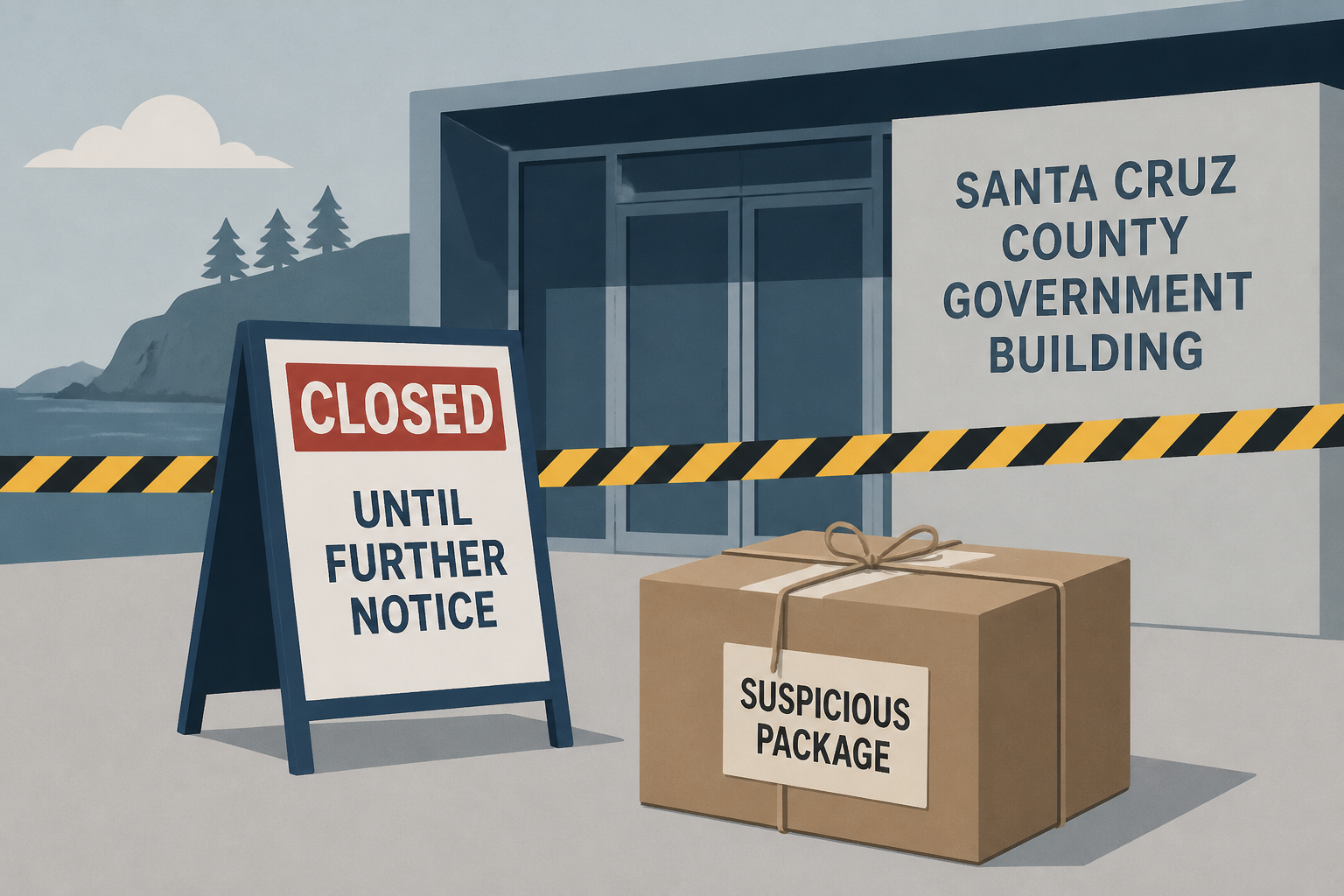 Suspicious package closes Santa Cruz County government building