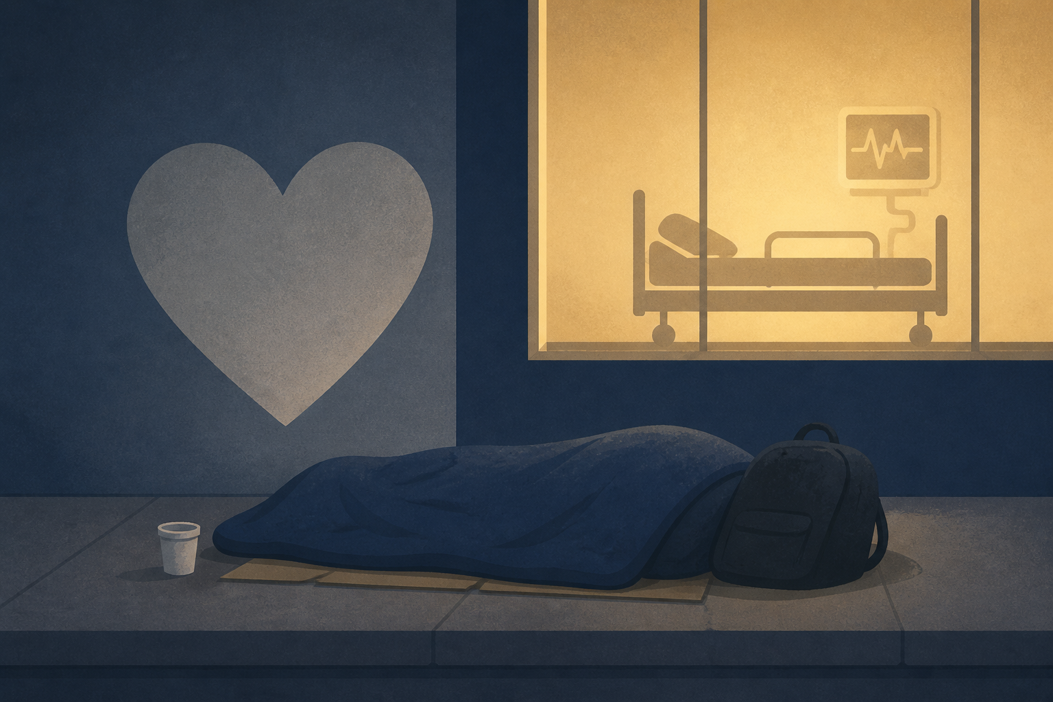 They sleep on the sidewalk while a loved one is hospitalized : NPR