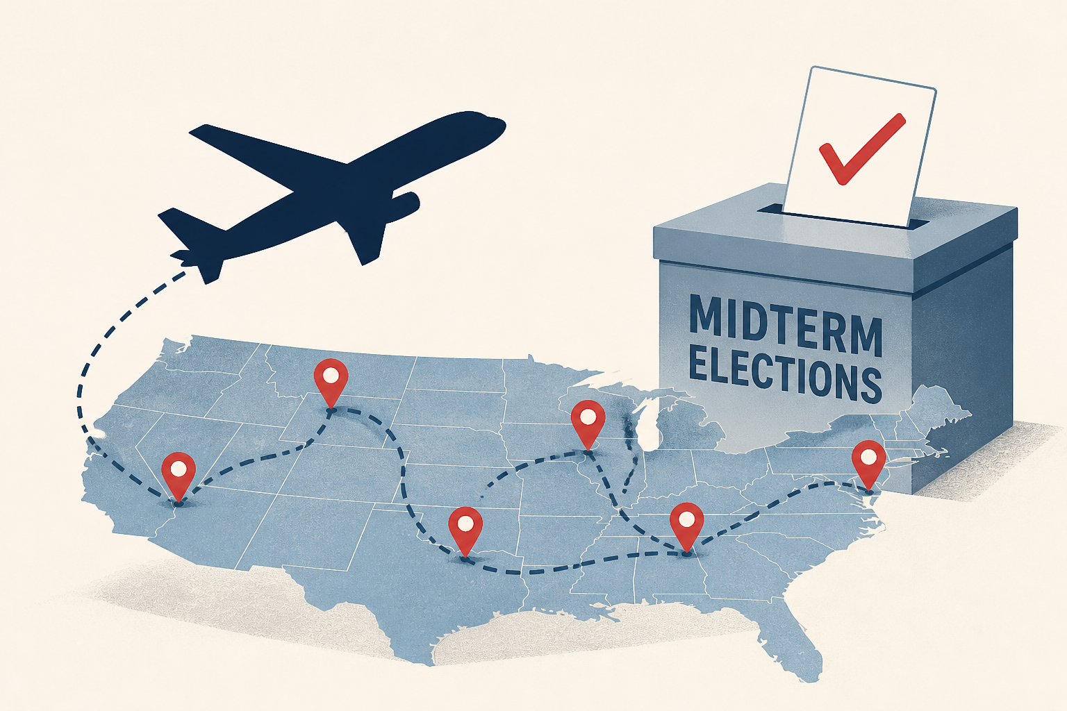 Trump’s campaign travel highlights his midterm strategy : NPR