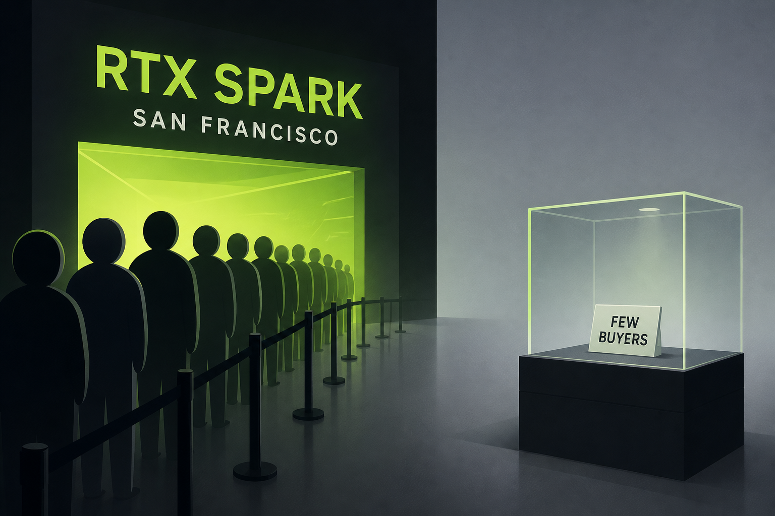 Nvidia's RTX Spark Event in San Francisco Attracts Long Lines, But Few Buyers