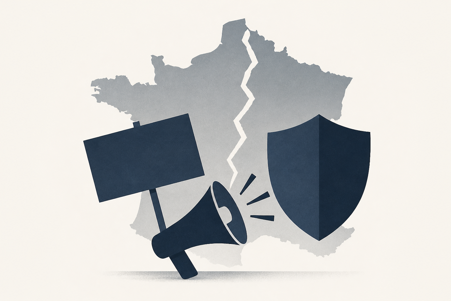 France faces tense day of protests as demonstrations gather pace amid mounting security fears