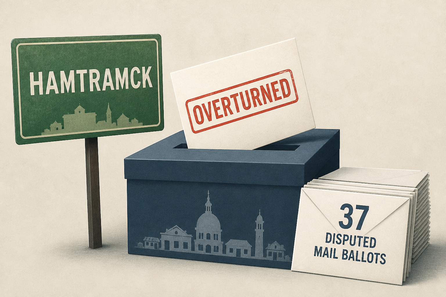 Hamtramck mayoral election from 2025 overturned after 37 disputed mail ballots are counted