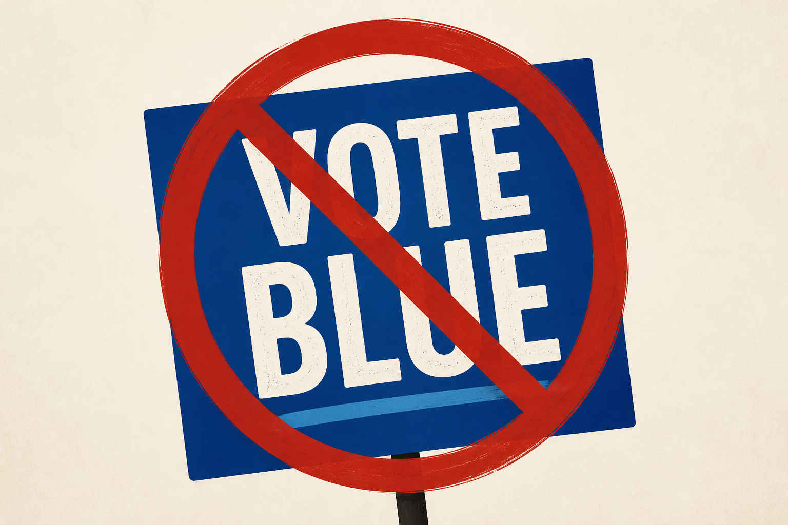 'No Kings' organizers caught promoting banned 'Vote Blue' messaging