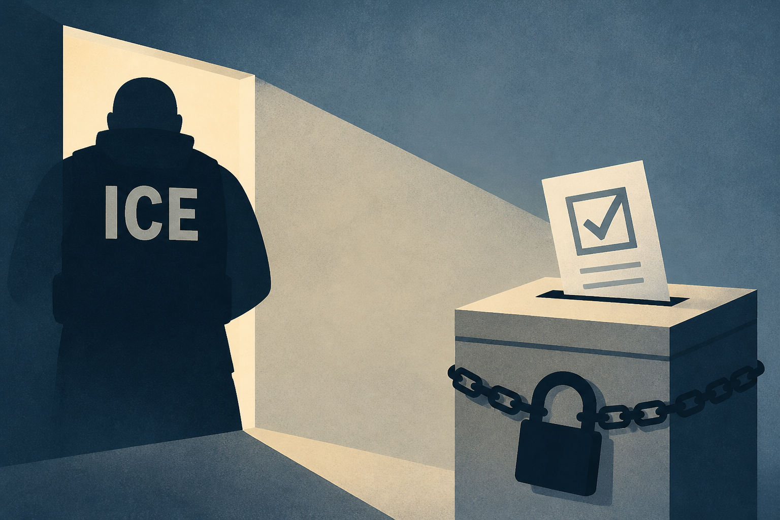 Surge in ICE raids is aimed at discouraging voter turnout, immigration advocates say