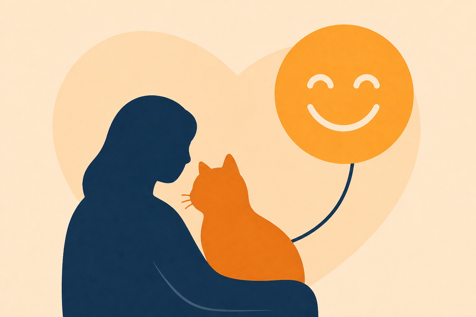 Owners who spend more time close to their cats tend to have more positive moods
