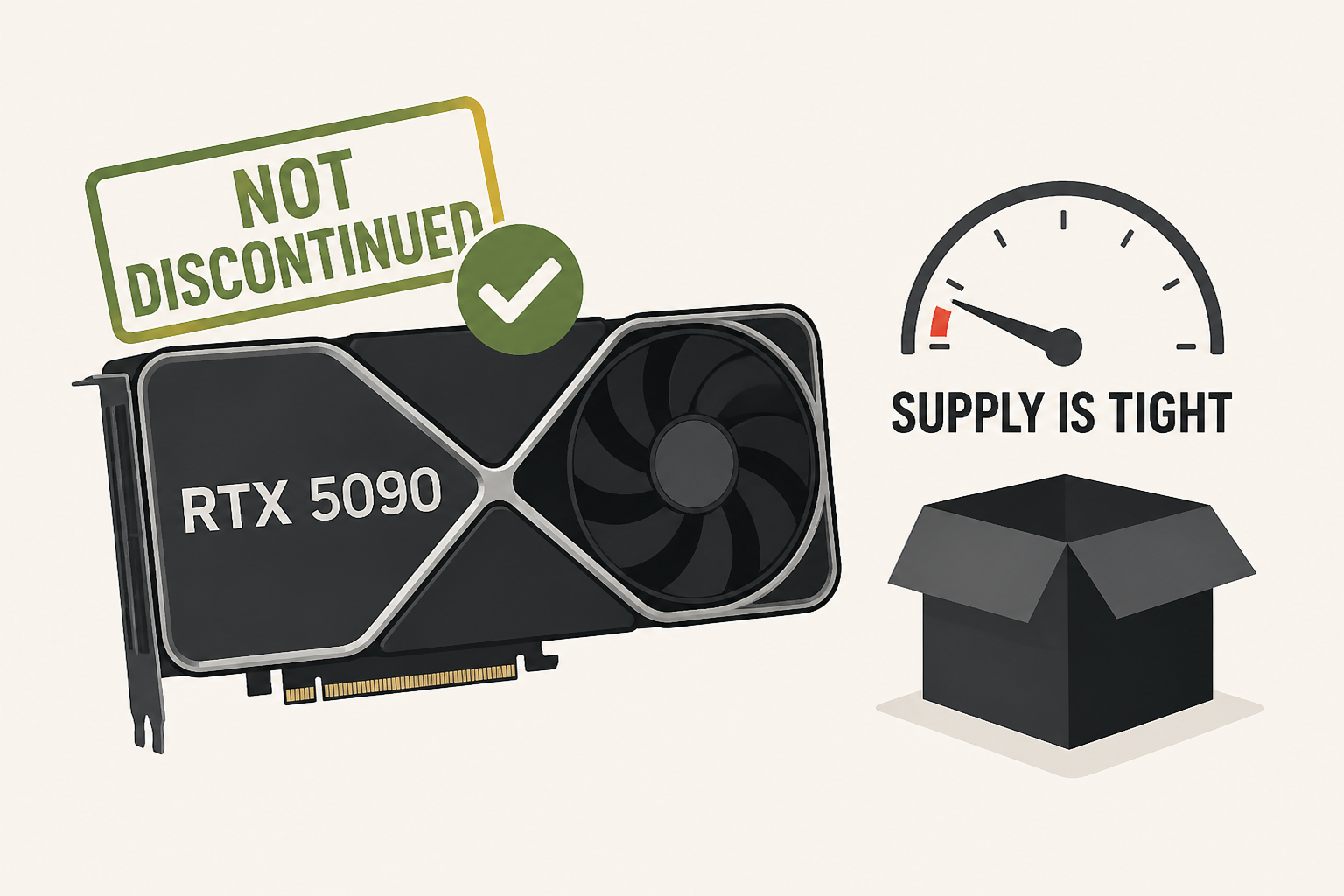 NVIDIA Denies RTX 5090 Discontinuation Rumors, Admits Supply Is Tight