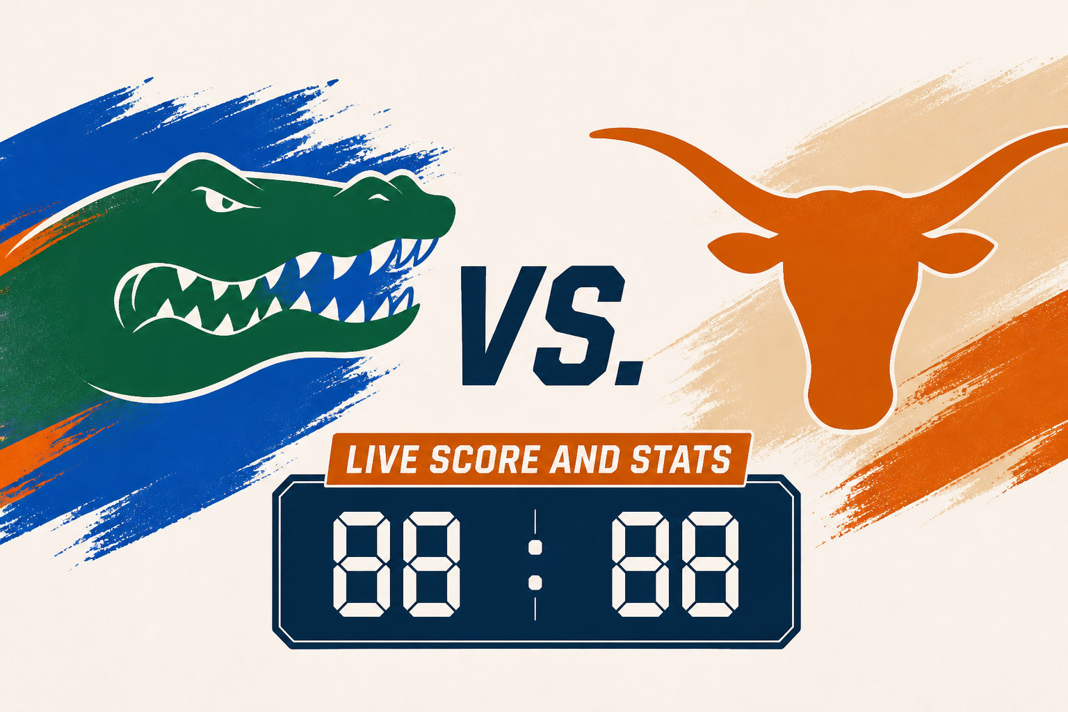 Florida Gators vs. Texas Longhorns Live Score and Stats
