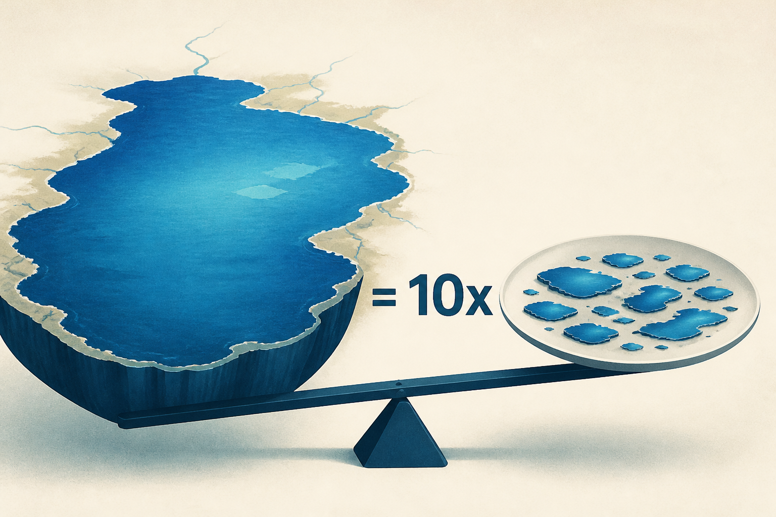 Biggest-ever lake contained 10 times more water than all others on Earth combined