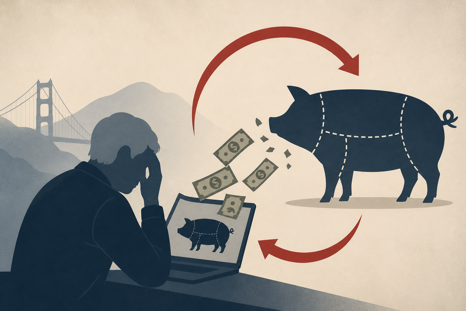Northern California retiree loses $500,000 in pig butcher scam, then falls for the same scam again
