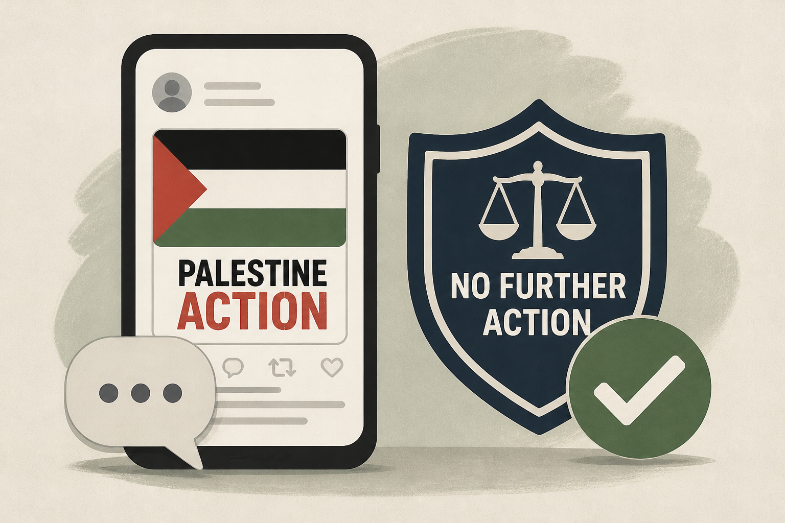 No further action against government adviser's wife over Palestine Action post, police say
