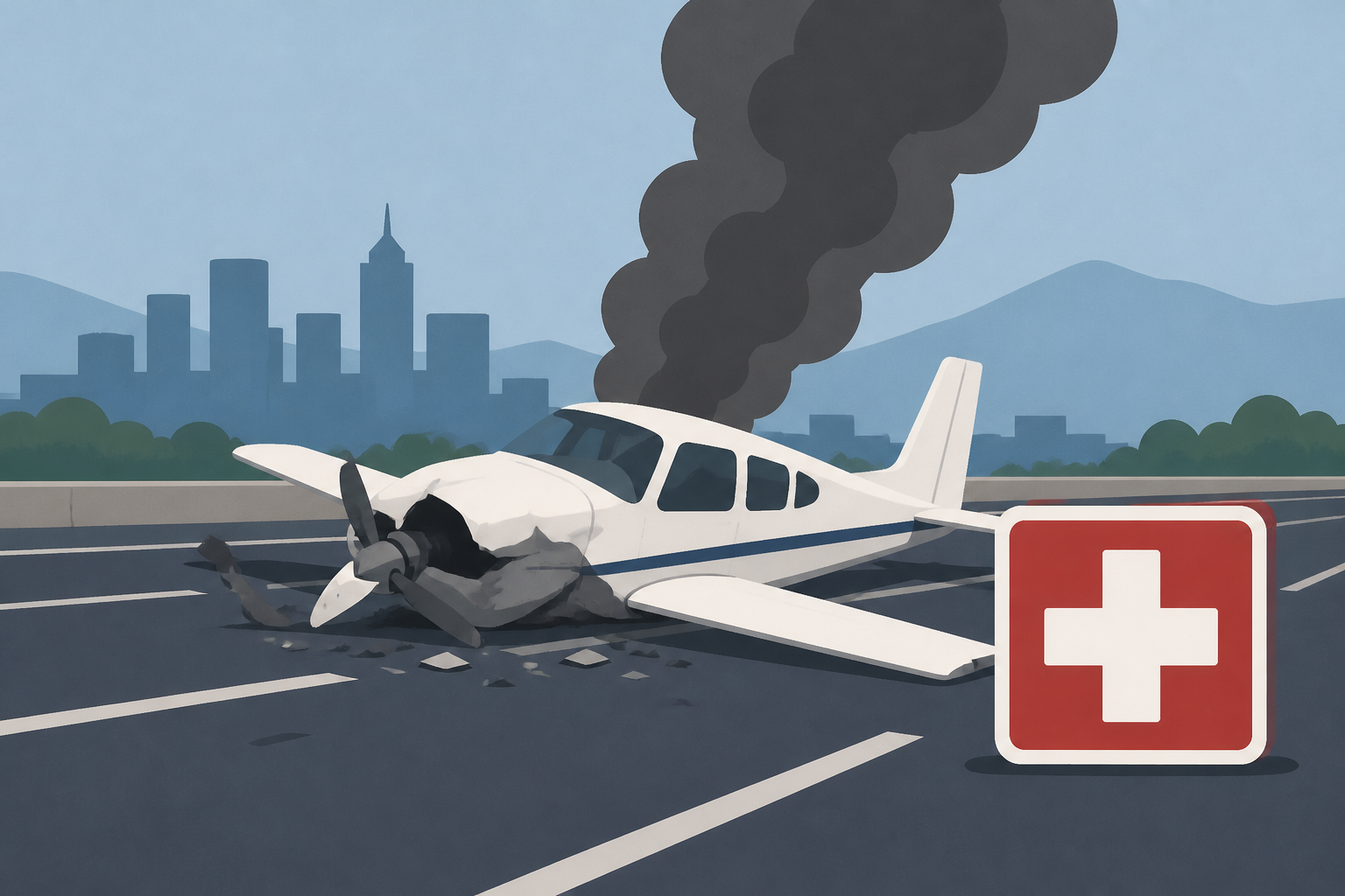 2 adults, 1 child injured in plane crash on San Jose expressway, fire department says