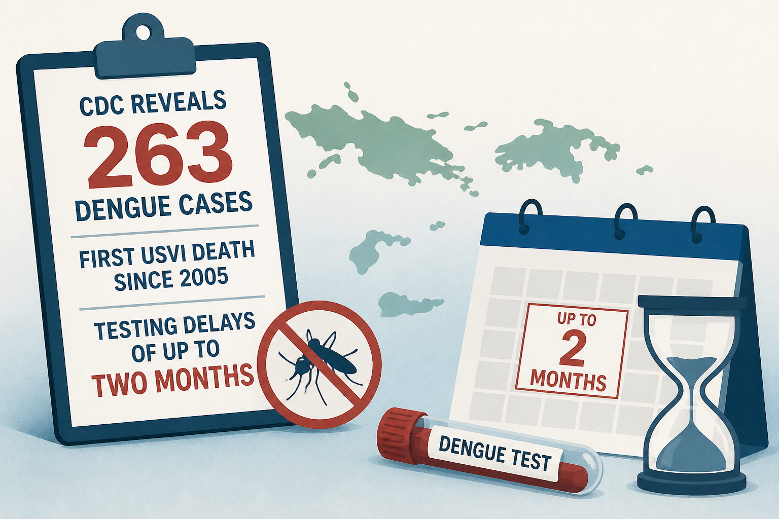 CDC Reveals 263 Dengue Cases, First USVI Death Since 2005 and Testing Delays of Up to Two Months