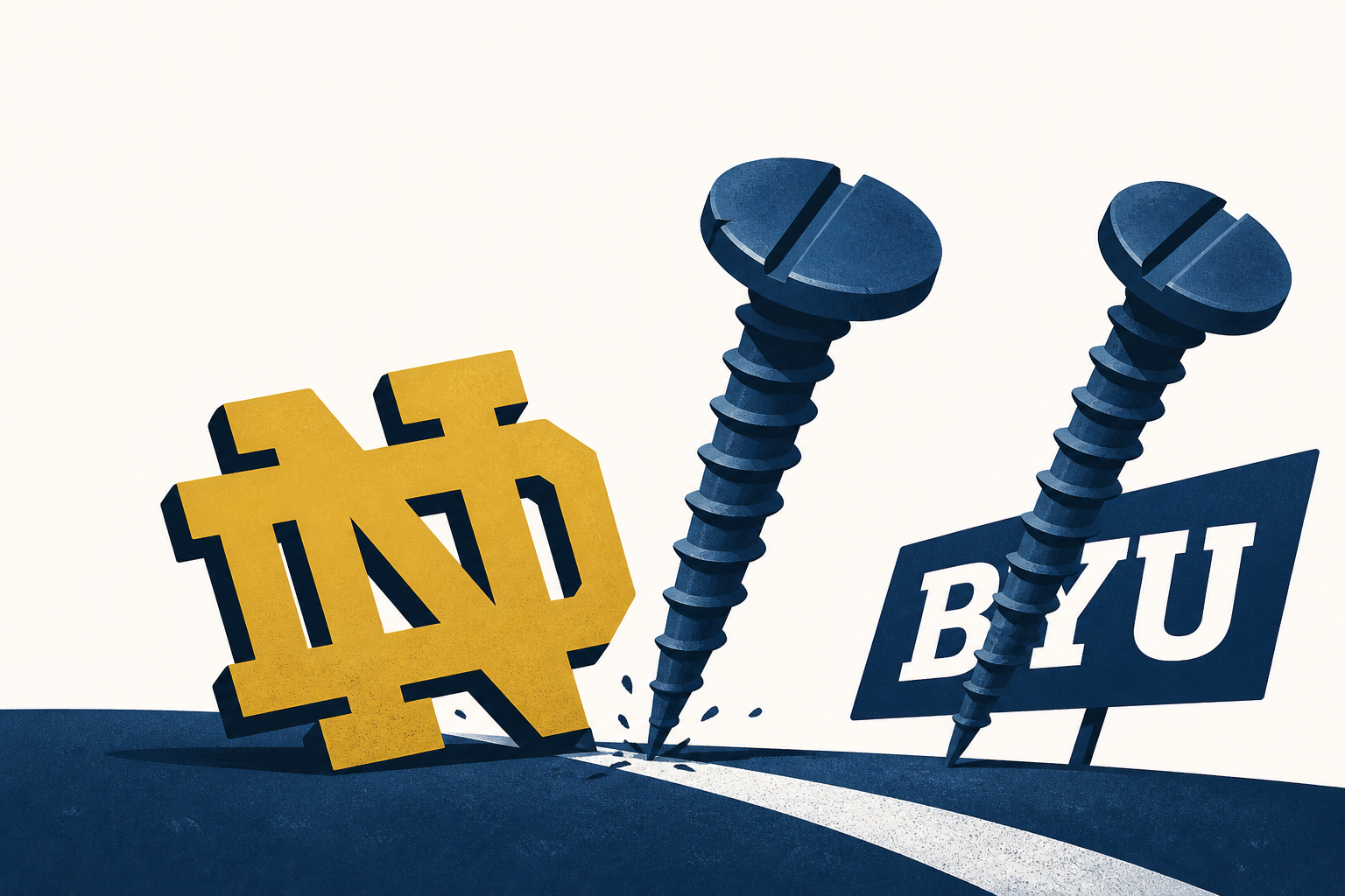 Notre Dame gets screwed, twice, on "final" play at BYU