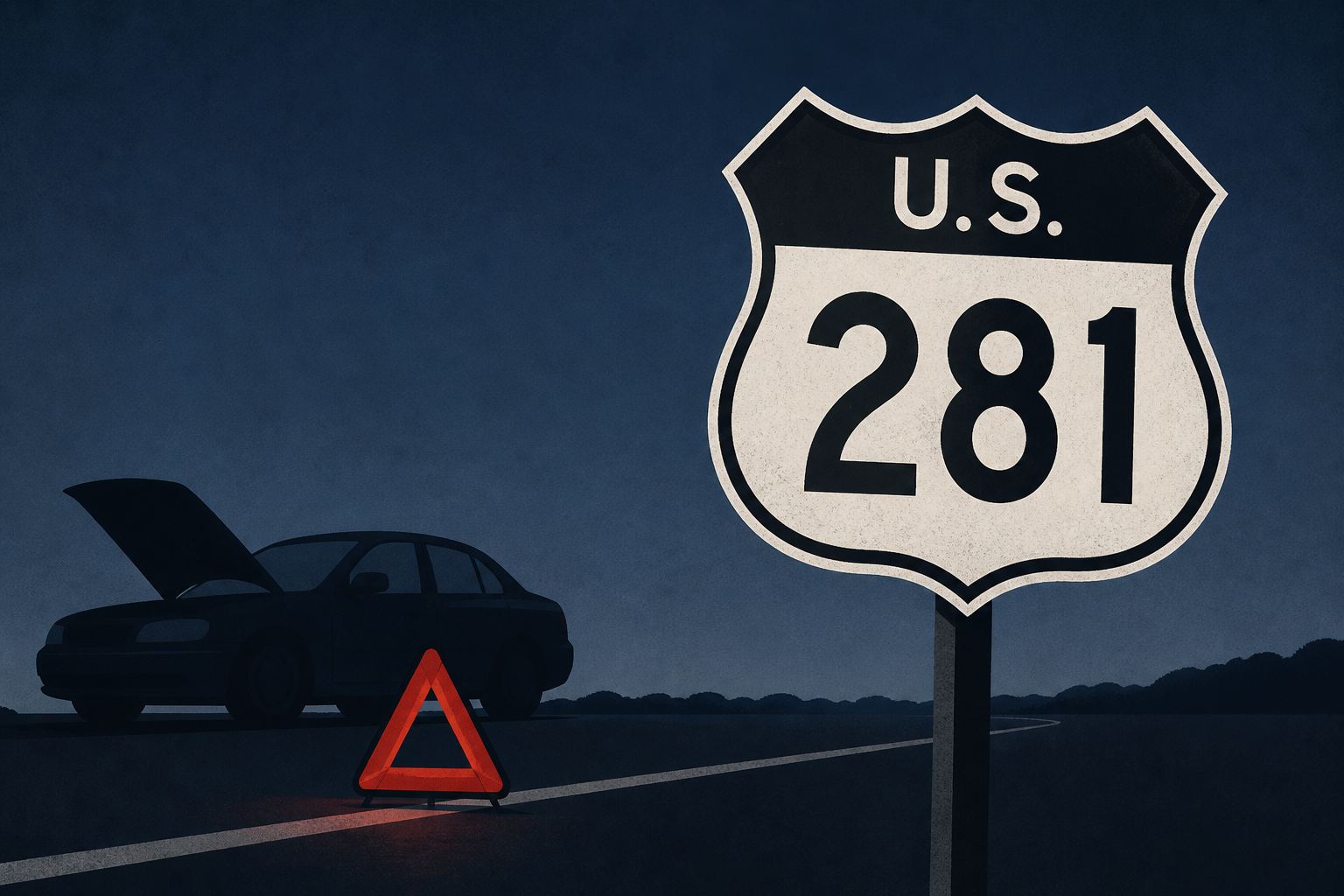 18-year-old woman killed after getting out of disabled car on U.S. 281, police say
