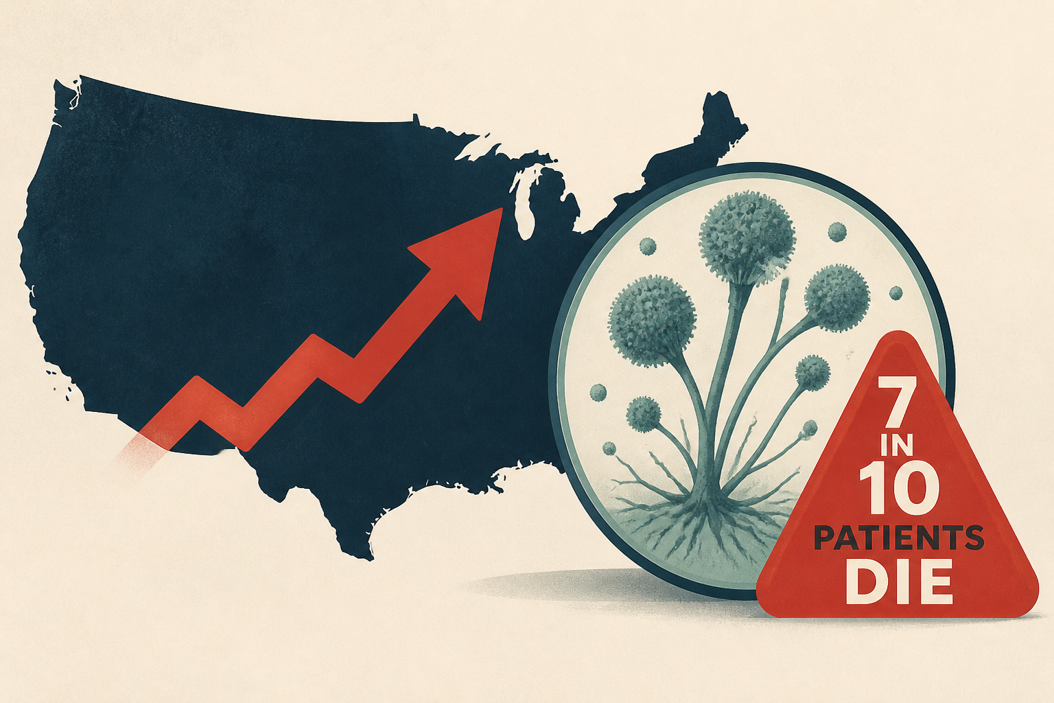 infecting fungus that can kill 7 in 10 patients is on the rise across America